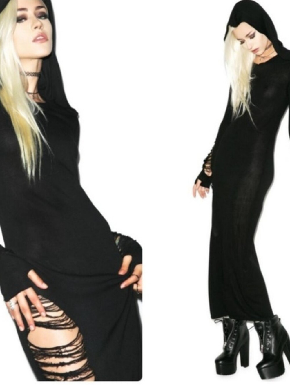 Killstar Nu War Hooded Maxi